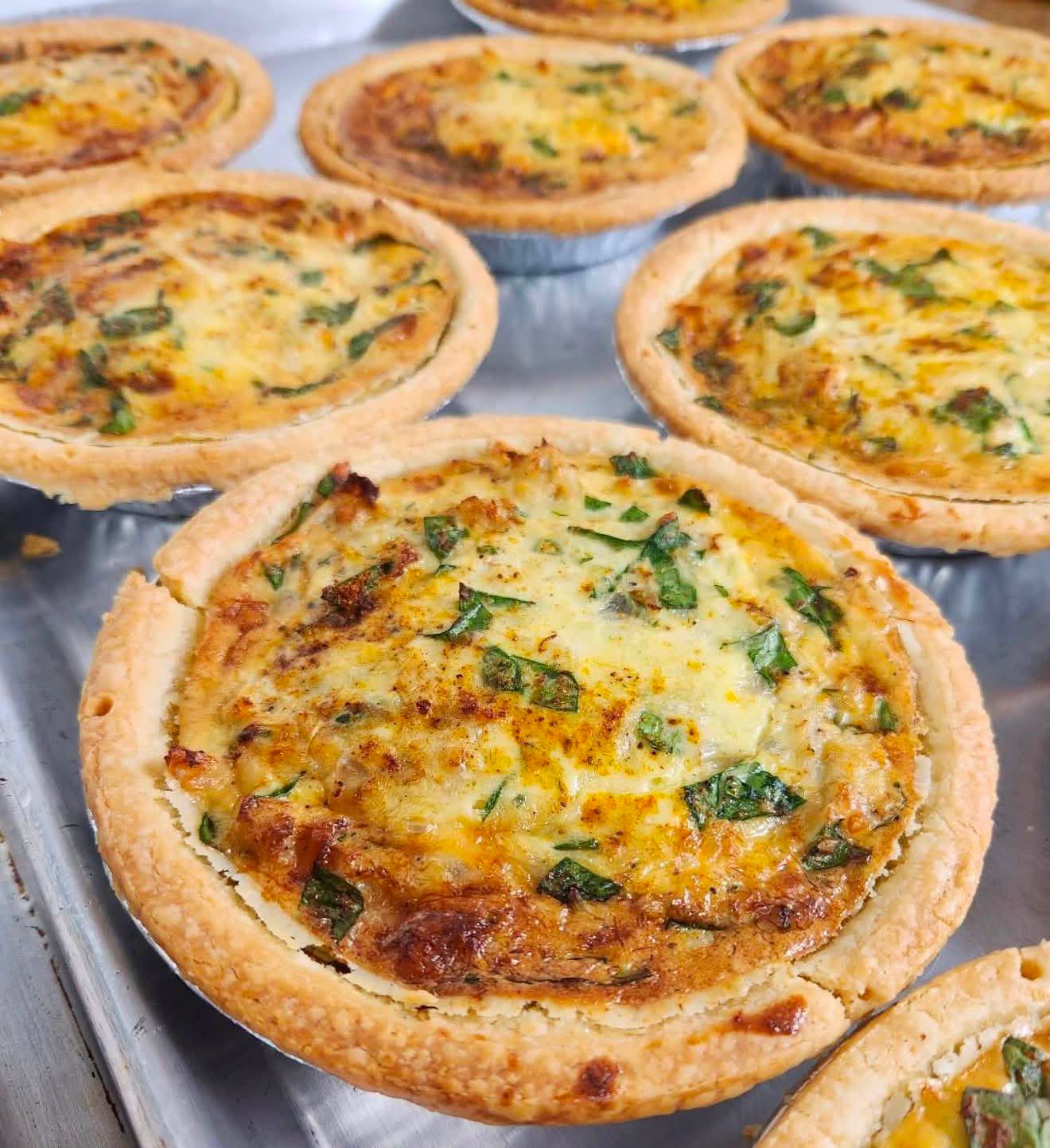 Crab quiche at Lee's Farmers Market
